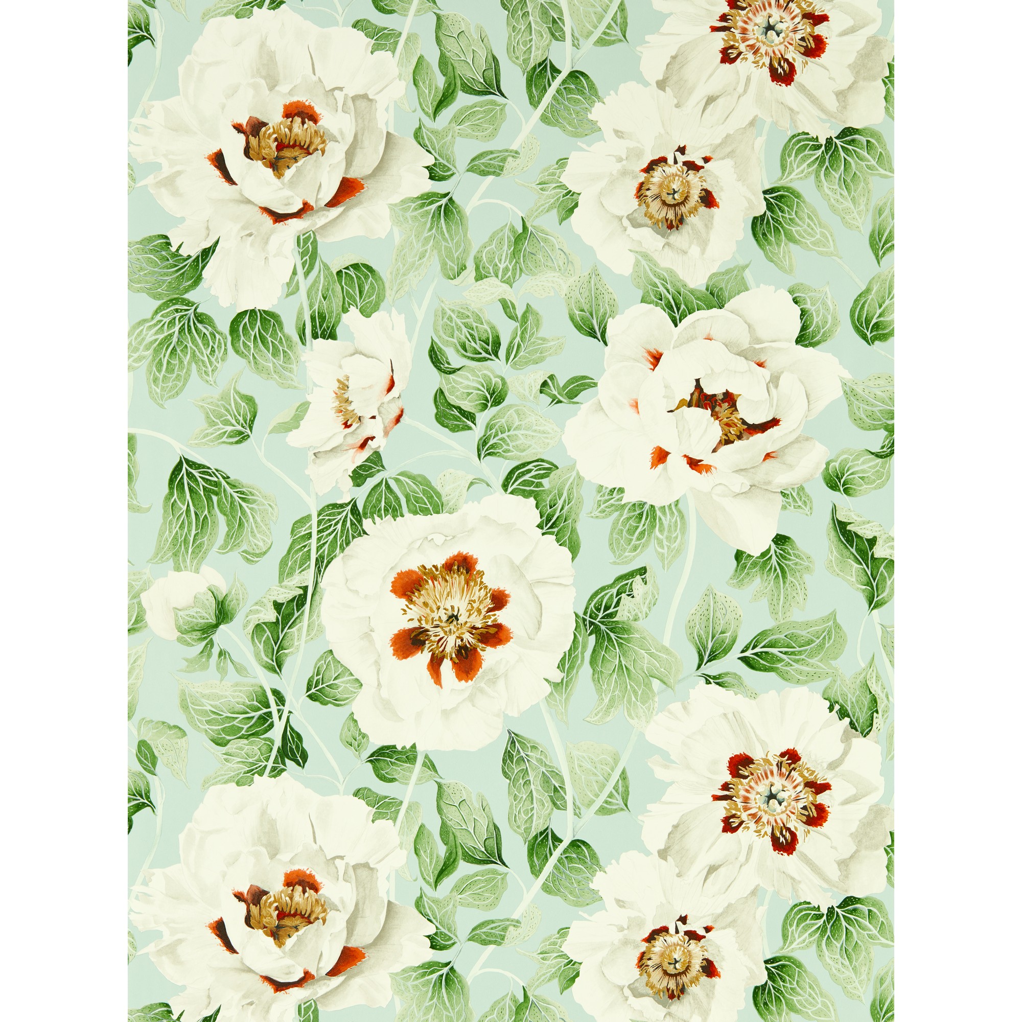 Florent Floral Wallpaper 113015 By Harlequin In Seaglass Clover Rosehip